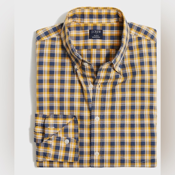 NWT J.CREW Men Slim Fit Flex Washed Casual Shirt Top - Picture 2 of 6